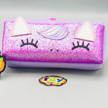 Premium Unicorn Themed Kids Pencil Pouch - Purple